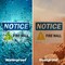 Signmission Fire Wall OSHA Notice Sign, Vinyl Decal, 14in W x 10in L, 2PK OS-2PACK-NS-D-1014-L-15670 - alternate 2